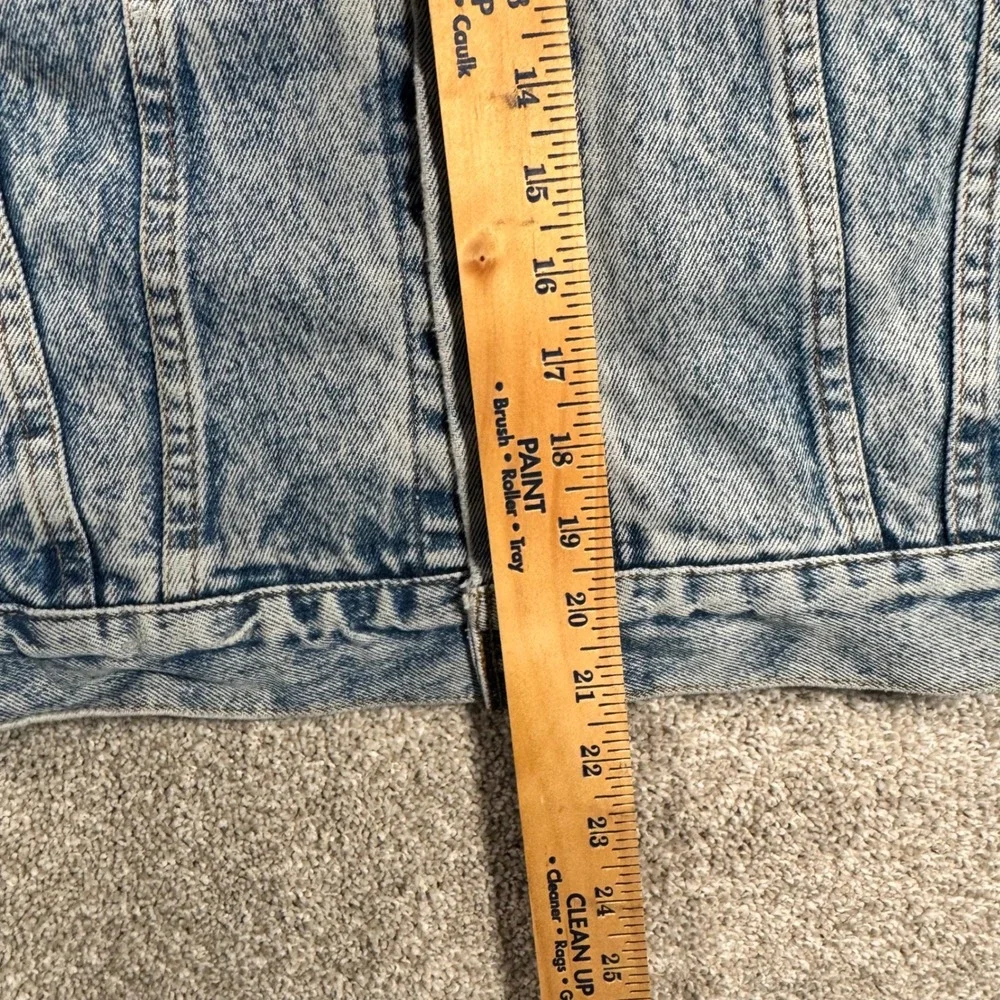 Vintage 1980's Levis 70506 Acid Wash Denim Trucker Jacket Made in USA Mens Small